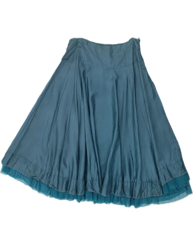 PRINCIPLES Womens Petite A-Line Skirt W28 Medium Blue flowy skirt hem