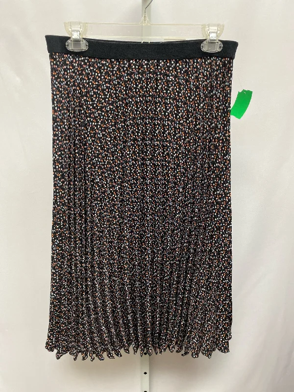 Size Large Max Studio Black Print Skirt boho skirt vibe