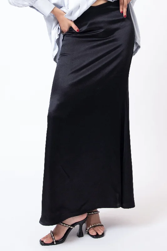 Venice Silk Skirt Black velvet skirt luxurious