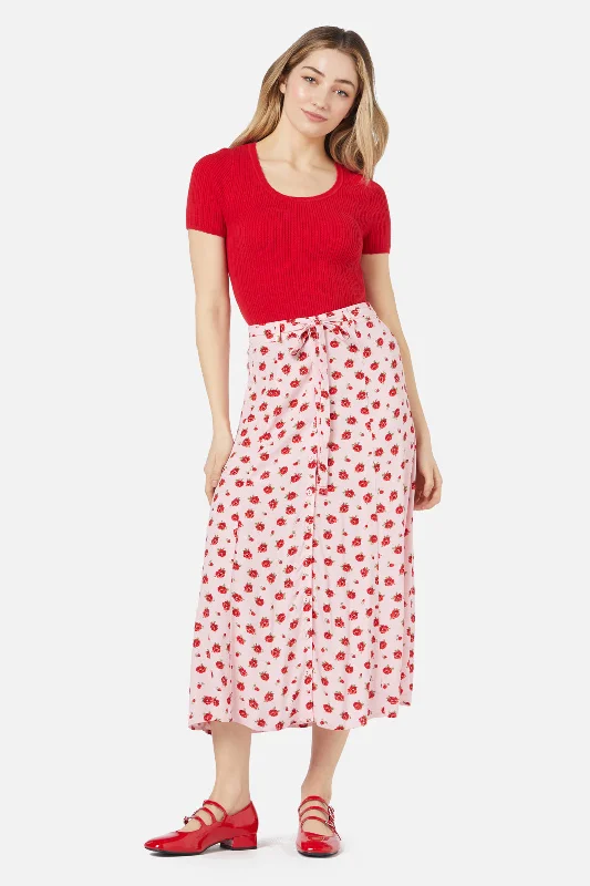 Baby Roses Skirt wool skirt warm