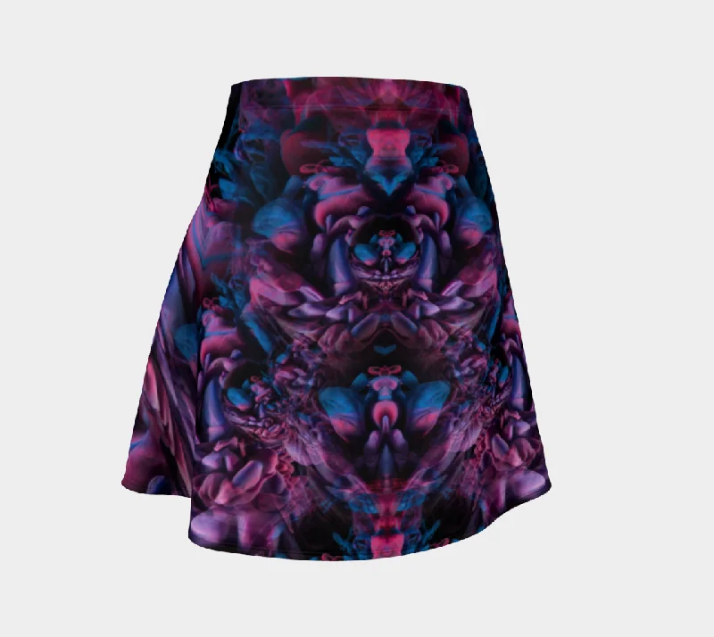 MELTED WAX FLARE SKIRT casual skirt length