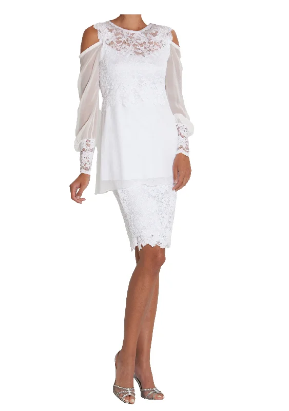 White French Lace Blouse and Skirt B609 S610 summer skirt style